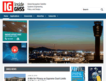 Tablet Screenshot of insidegnss.com